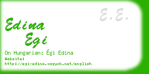 edina egi business card